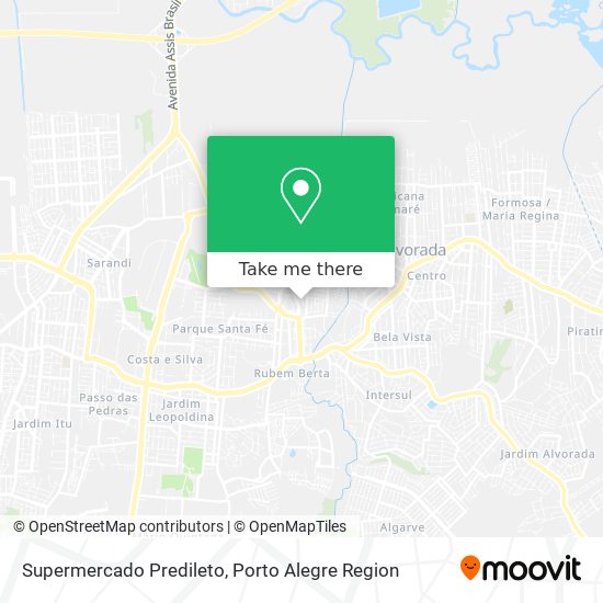 Supermercado Predileto map