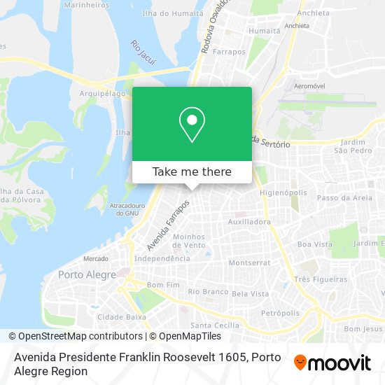 Avenida Presidente Franklin Roosevelt 1605 map