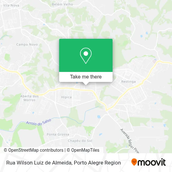 Rua Wilson Luiz de Almeida map