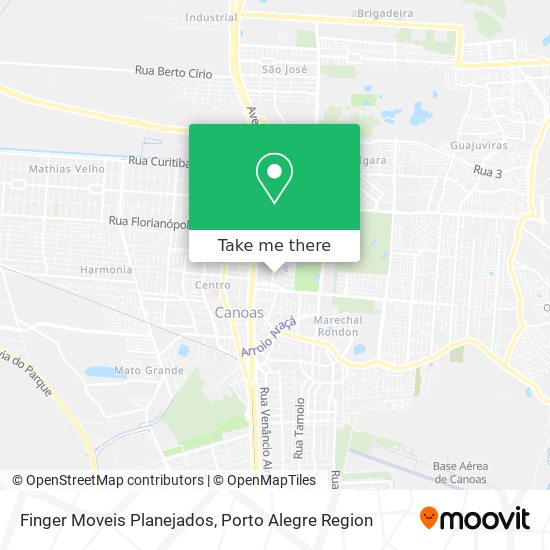 Mapa Finger Moveis Planejados