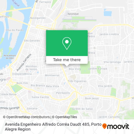 Mapa Avenida Engenheiro Alfredo Corrêa Daudt 485
