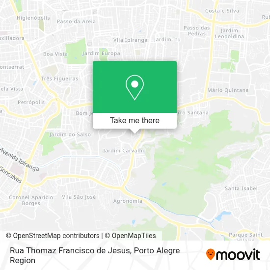 Rua Thomaz Francisco de Jesus map