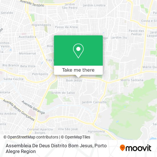 Mapa Assembleia De Deus Distrito Bom Jesus