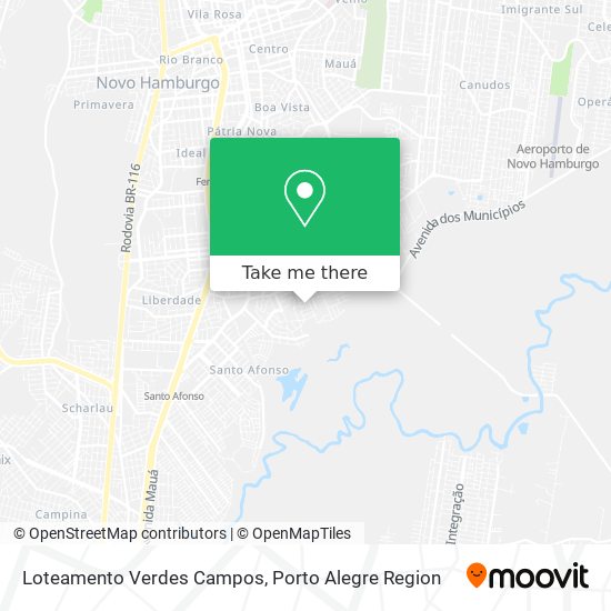 Loteamento Verdes Campos map