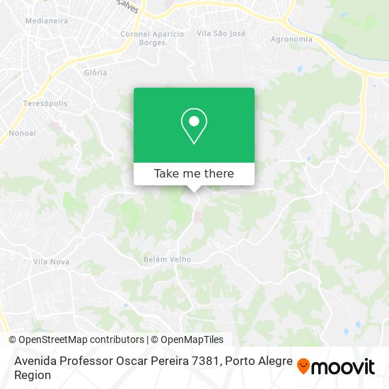 Mapa Avenida Professor Oscar Pereira 7381