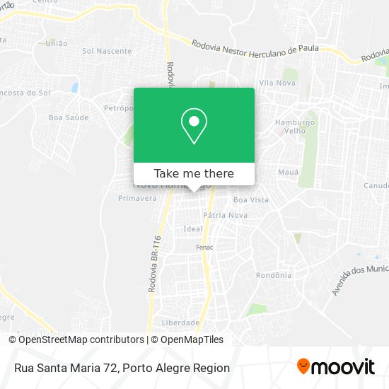 Mapa Rua Santa Maria 72