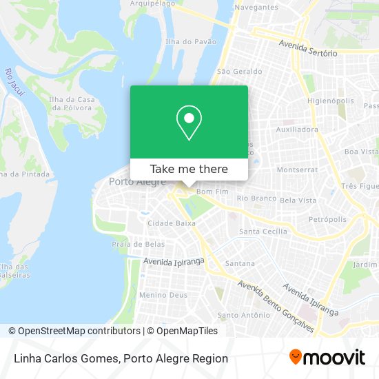 Mapa Linha Carlos Gomes