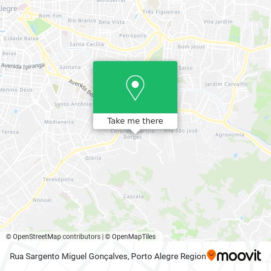 Mapa Rua Sargento Miguel Gonçalves