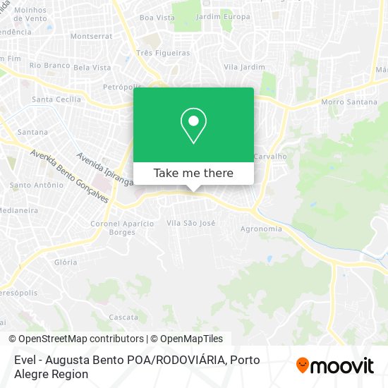 Evel - Augusta Bento POA / RODOVIÁRIA map