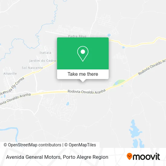 Avenida General Motors map