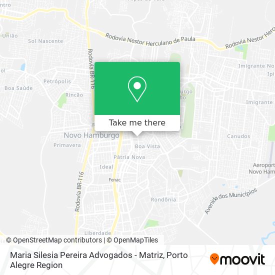 Maria Silesia Pereira Advogados - Matriz map