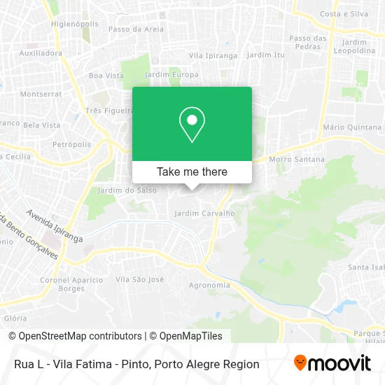 Rua L - Vila Fatima - Pinto map