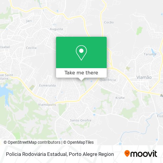 Mapa Policia Rodoviária Estadual