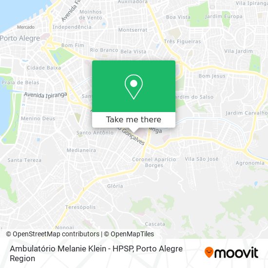 Ambulatório Melanie Klein - HPSP map