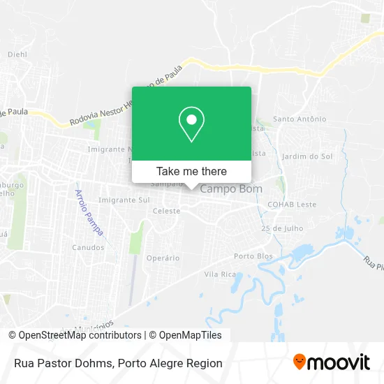 Rua Pastor Dohms map