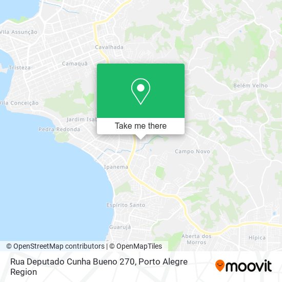 Mapa Rua Deputado Cunha Bueno 270