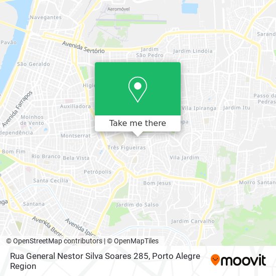 Rua General Nestor Silva Soares 285 map