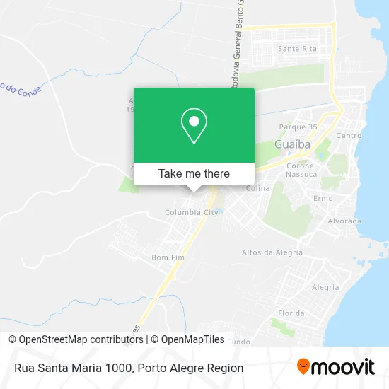 Rua Santa Maria 1000 map