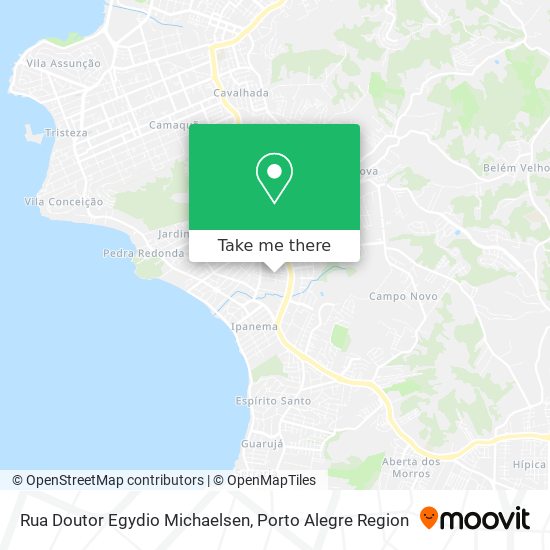 Mapa Rua Doutor Egydio Michaelsen