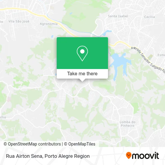 Rua Airton Sena map