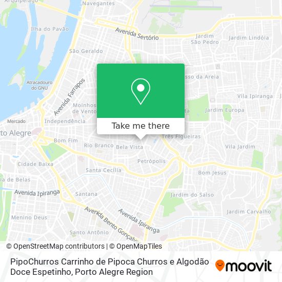 Mapa PipoChurros Carrinho de Pipoca Churros e Algodão Doce Espetinho