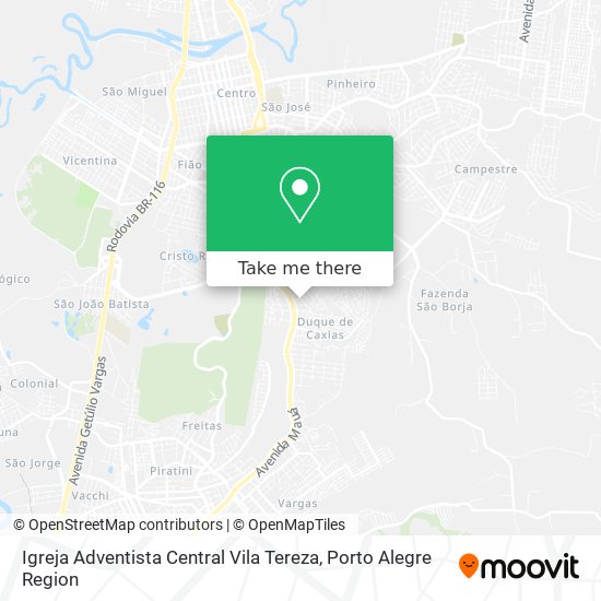 Igreja Adventista Central Vila Tereza map