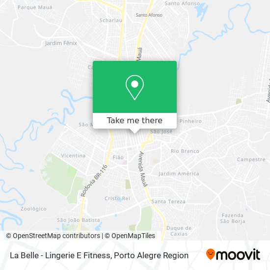 La Belle - Lingerie E Fitness map