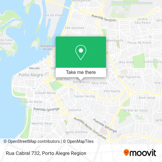 Rua Cabral 732 map