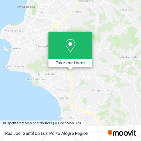 Rua Joel Gentil da Luz map