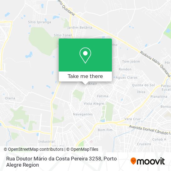 Mapa Rua Doutor Mário da Costa Pereira 3258