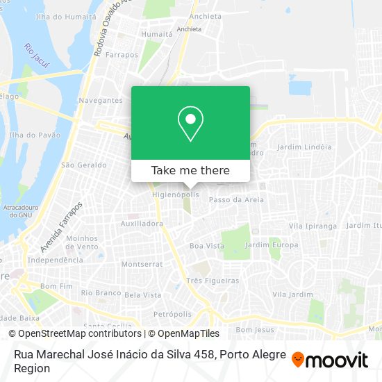 Mapa Rua Marechal José Inácio da Silva 458