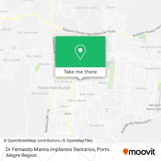 Dr Fernando Manna Implantes Dentários map