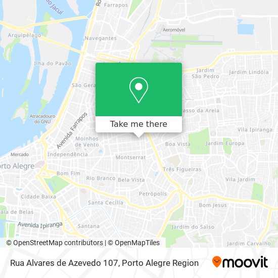 Mapa Rua Alvares de Azevedo 107