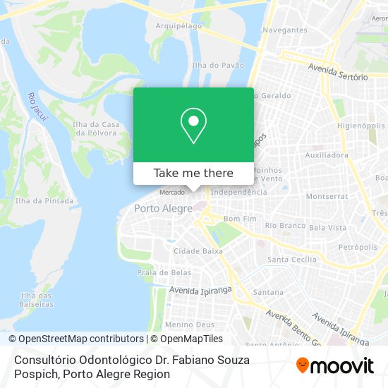 Consultório Odontológico Dr. Fabiano Souza Pospich map