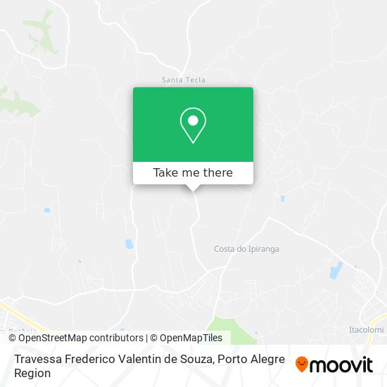 Mapa Travessa Frederico Valentin de Souza