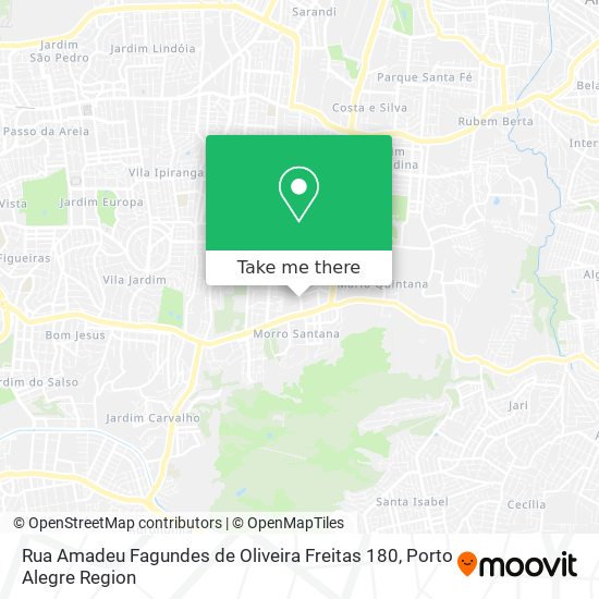 Mapa Rua Amadeu Fagundes de Oliveira Freitas 180