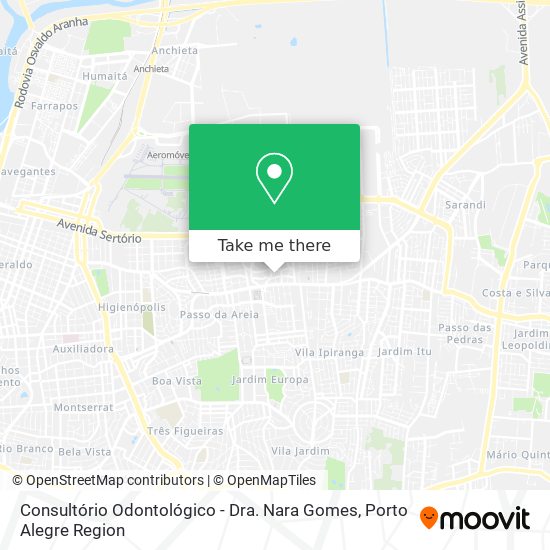 Consultório Odontológico - Dra. Nara Gomes map