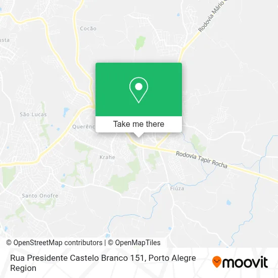 Rua Presidente Castelo Branco 151 map
