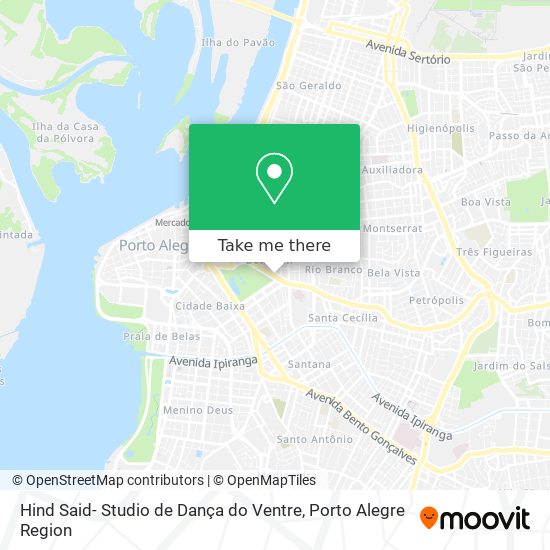 Mapa Hind Said- Studio de Dança do Ventre