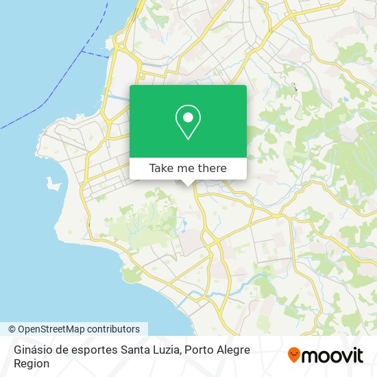 Ginásio de esportes Santa Luzia map