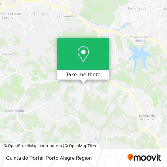 Quinta do Portal map