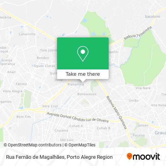 Mapa Rua Fernão de Magalhães