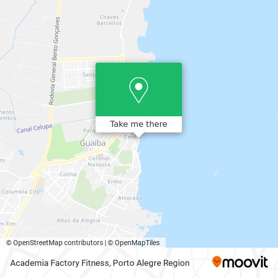 Mapa Academia Factory Fitness