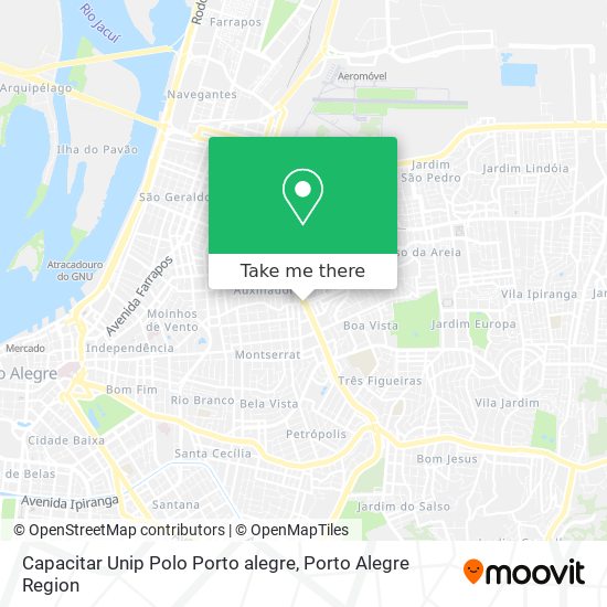 Capacitar Unip Polo Porto alegre map