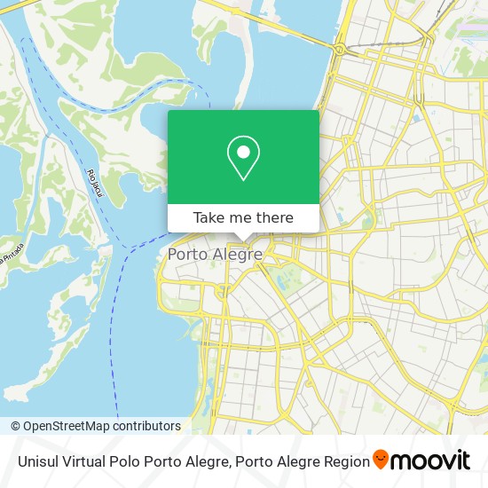 Mapa Unisul Virtual Polo Porto Alegre