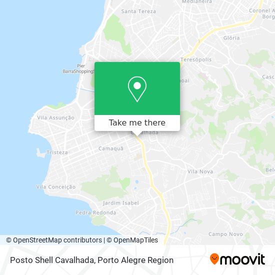 Posto Shell Cavalhada map