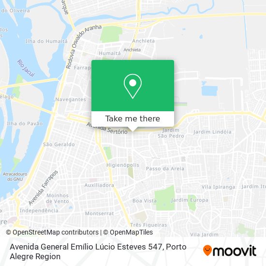 Avenida General Emílio Lúcio Esteves 547 map