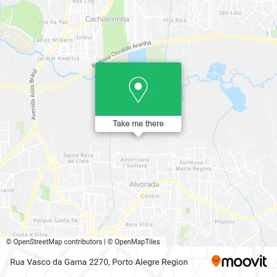 Rua Vasco da Gama 2270 map