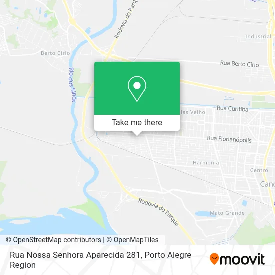 Rua Nossa Senhora Aparecida 281 map