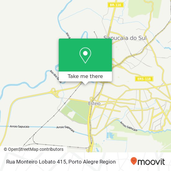 Mapa Rua Monteiro Lobato 415